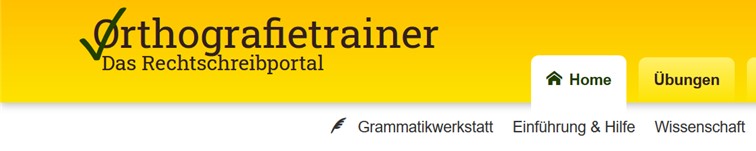 Link zum Rechtschreibportal Orthografietrainer