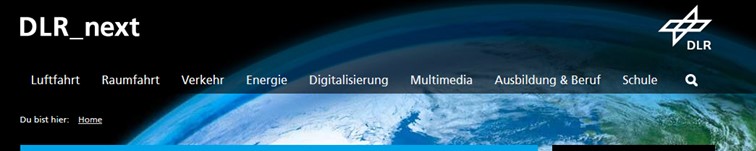Link zur Mediathek des deutschen Zentrums für Luft und Raumfahrt DLR