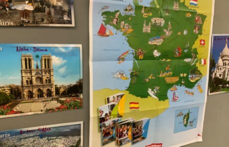 Ein Plakat mit Informationen über Frankreich bei thrs-go!